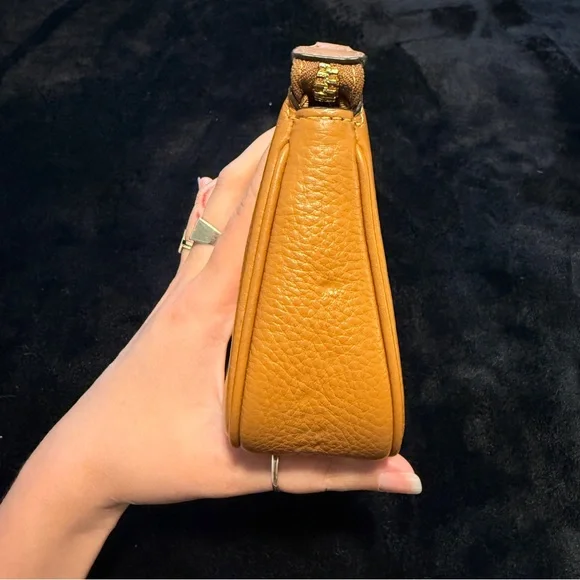 Coach Penny Camel Pebbled Leather Nolita 19 Chain Strap - Picture 6 of 9